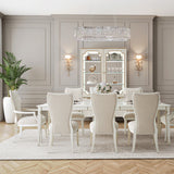 La Marisia Creamy Pearl Rectangular Dining Table from Michael Amini - Luna Furniture