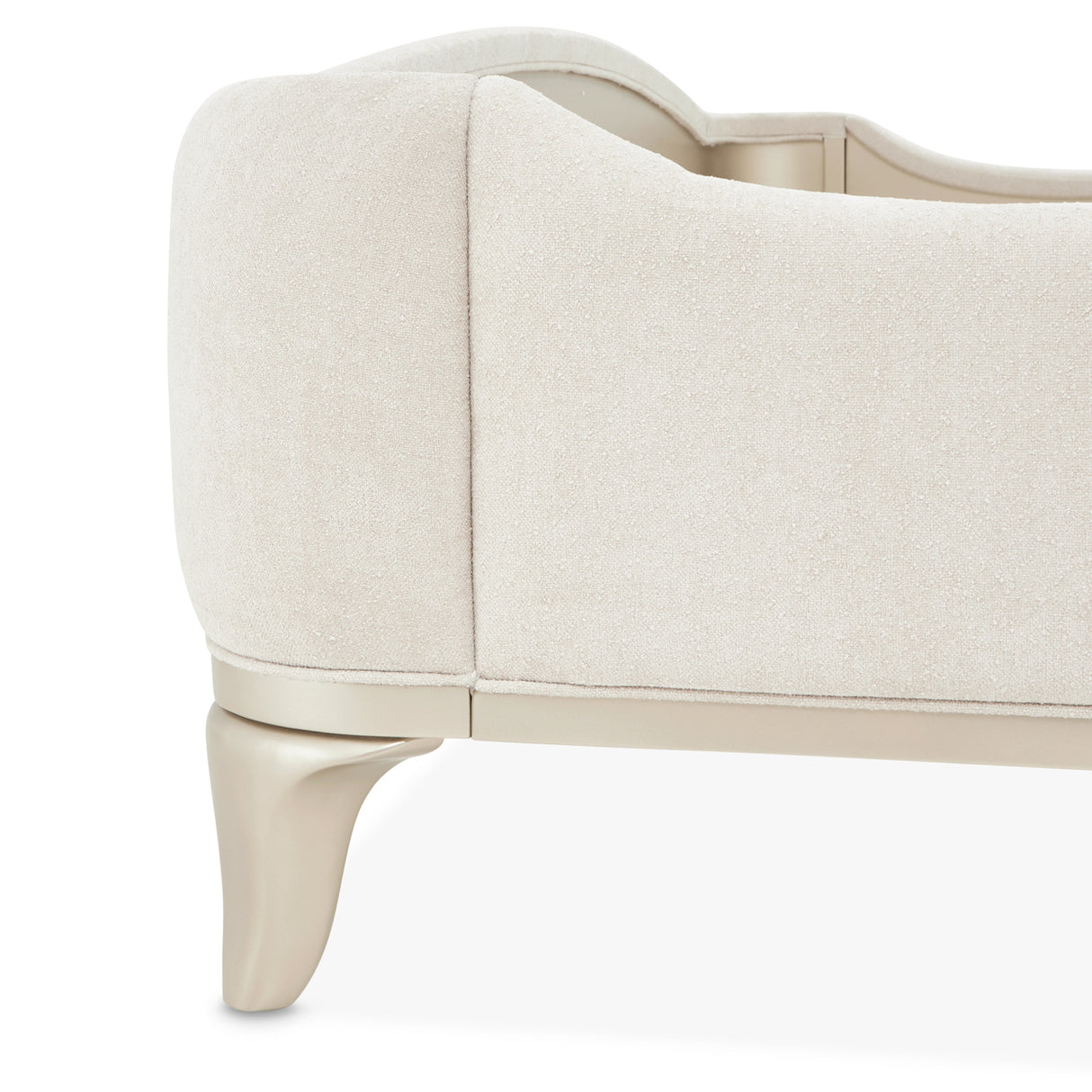 La Marisia Creamy Pearl Queen Upholstered Bed (3pc) from Michael Amini - Luna Furniture