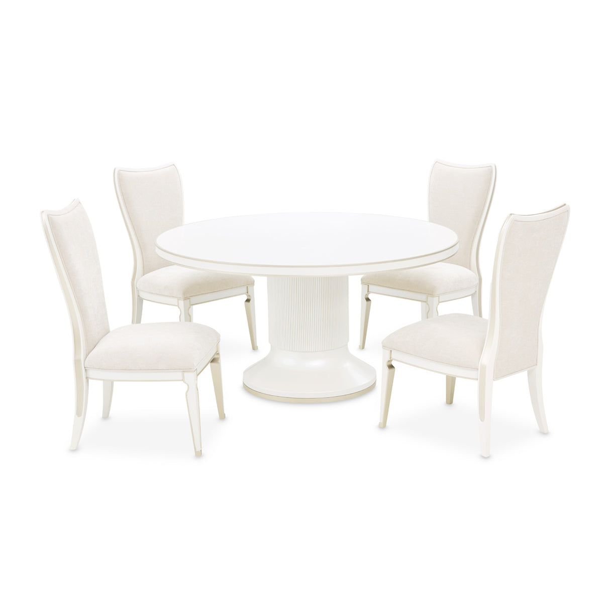 La Marisia Creamy Pearl Round Dining Table from Michael Amini - Luna Furniture