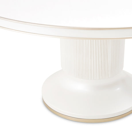 La Marisia Creamy Pearl Round Dining Table from Michael Amini - Luna Furniture