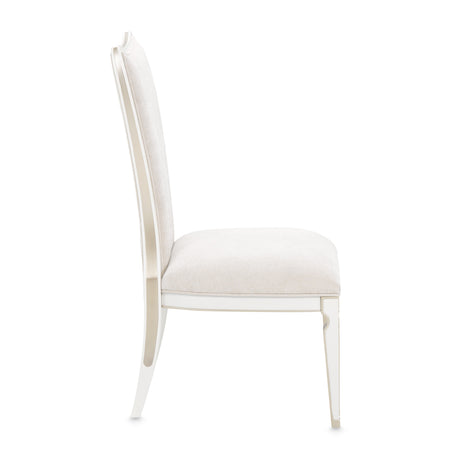 La Marisia Creamy Pearl Dining Side Chair from Michael Amini - Luna Furniture