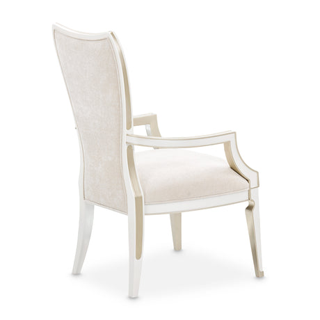 La Marisia Creamy Pearl Dining Arm Chair from Michael Amini - Luna Furniture