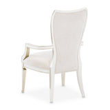 La Marisia Creamy Pearl Dining Arm Chair from Michael Amini - Luna Furniture