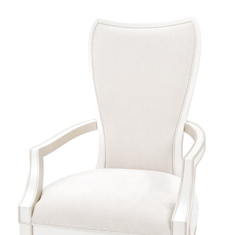 La Marisia Creamy Pearl Dining Arm Chair from Michael Amini - Luna Furniture