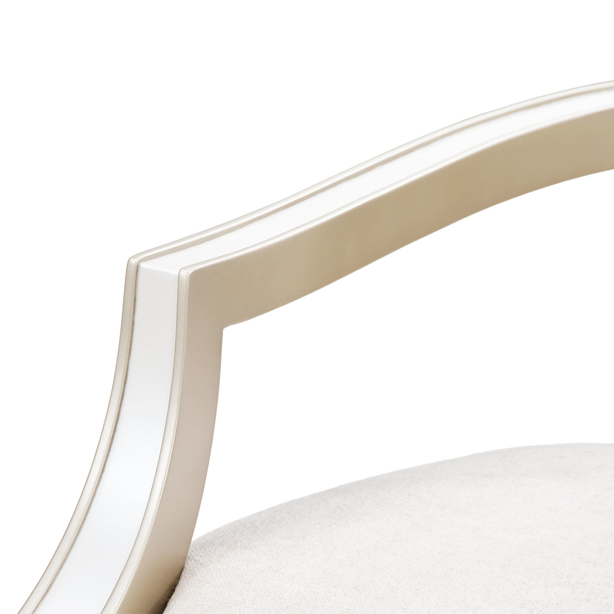 La Marisia Creamy Pearl Dining Arm Chair from Michael Amini - Luna Furniture