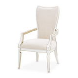 La Marisia Creamy Pearl Dining Arm Chair from Michael Amini - Luna Furniture