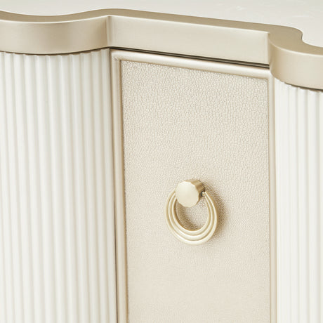 La Marisia Creamy Pearl Nightstand from Michael Amini - Luna Furniture