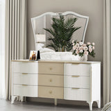 La Marisia Creamy Pearl Dresser With Mirror from Michael Amini - Luna Furniture