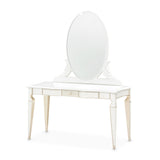 La Marisia Creamy Pearl Vanity With Mirror from Michael Amini - Luna Furniture