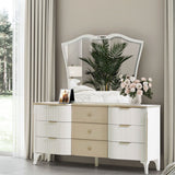 La Marisia Creamy Pearl Dresser Mirror from Michael Amini - Luna Furniture