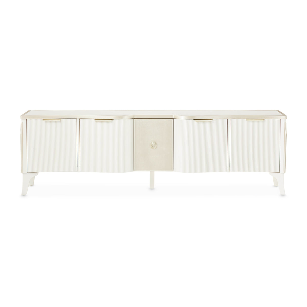 La Marisia Creamy Pearl Media Cabinet from Michael Amini - Luna Furniture