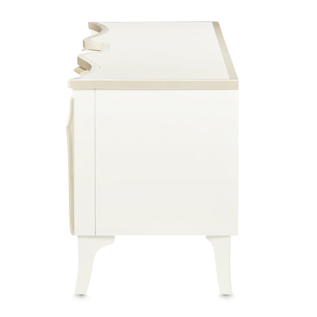 La Marisia Creamy Pearl Media Cabinet from Michael Amini - Luna Furniture