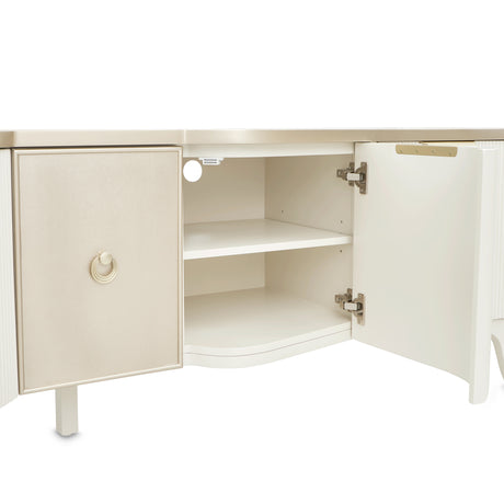 La Marisia Creamy Pearl Media Cabinet from Michael Amini - Luna Furniture