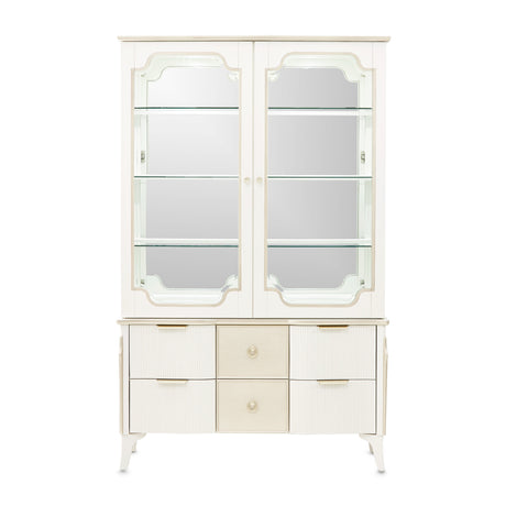 La Marisia Creamy Pearl Display Cabinet from Michael Amini - Luna Furniture