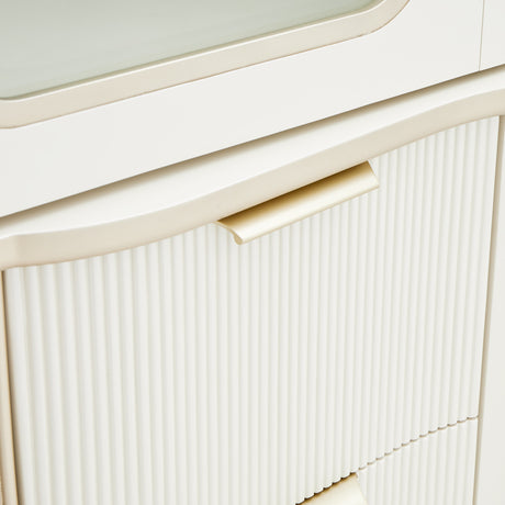 La Marisia Creamy Pearl Display Cabinet from Michael Amini - Luna Furniture