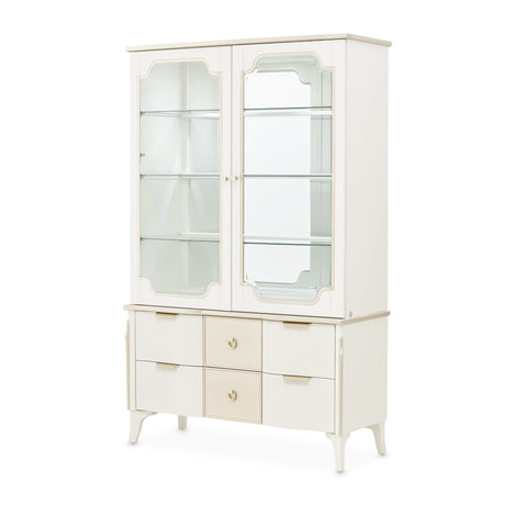 La Marisia Creamy Pearl Display Cabinet from Michael Amini - Luna Furniture