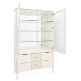 La Marisia Creamy Pearl Display Cabinet from Michael Amini - Luna Furniture