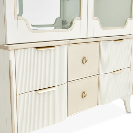La Marisia Creamy Pearl Display Cabinet from Michael Amini - Luna Furniture