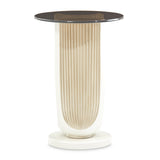 La Marisia Creamy Pearl Chairside Table from Michael Amini - Luna Furniture