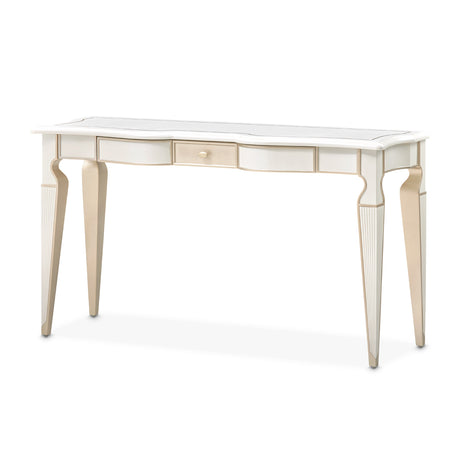 La Marisia Creamy Pearl Console Table from Michael Amini - Luna Furniture