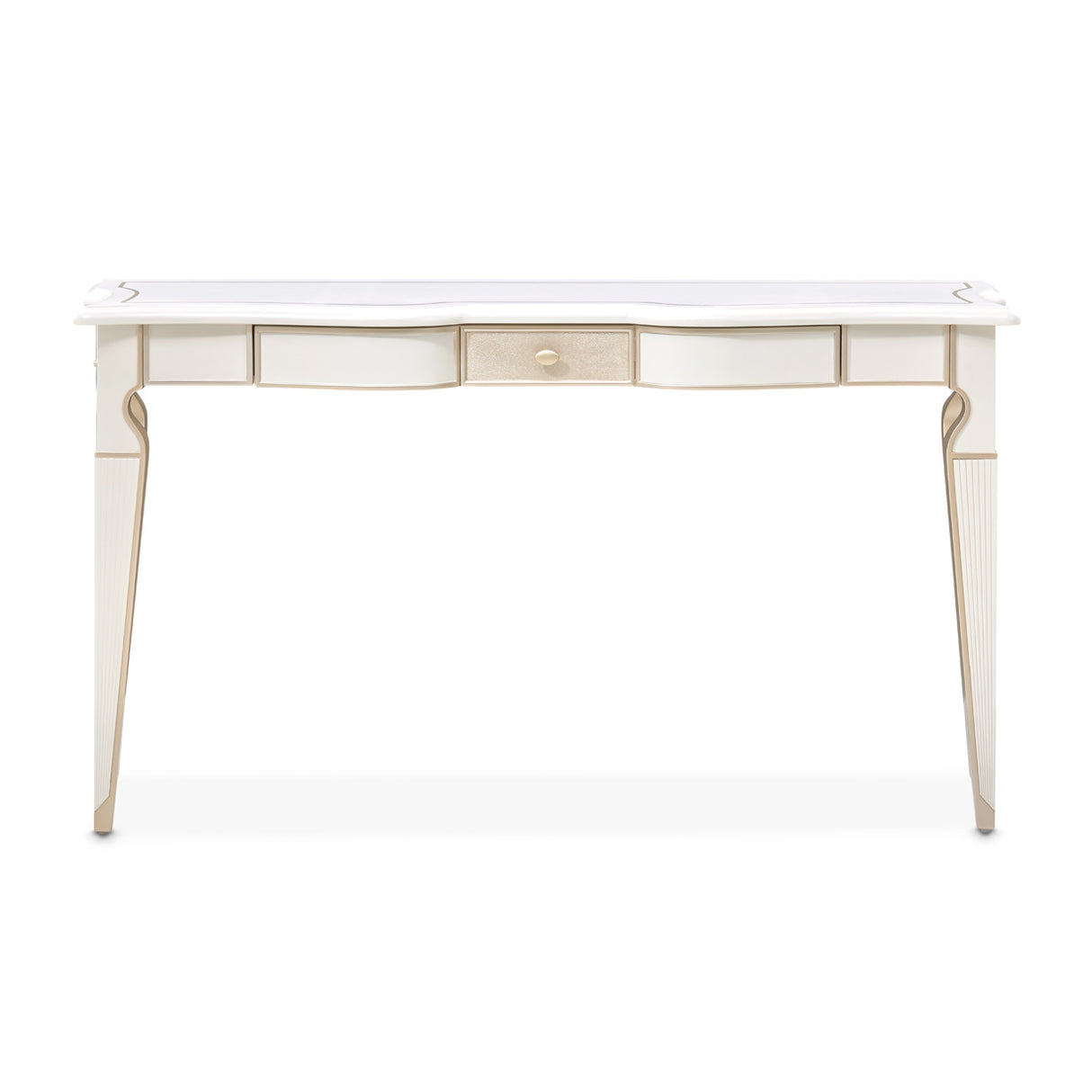 La Marisia Creamy Pearl Console Table from Michael Amini - Luna Furniture