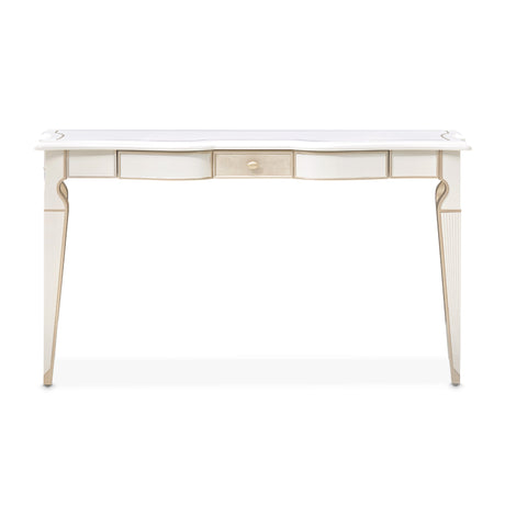 La Marisia Creamy Pearl Console Table from Michael Amini - Luna Furniture