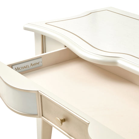 La Marisia Creamy Pearl Console Table from Michael Amini - Luna Furniture