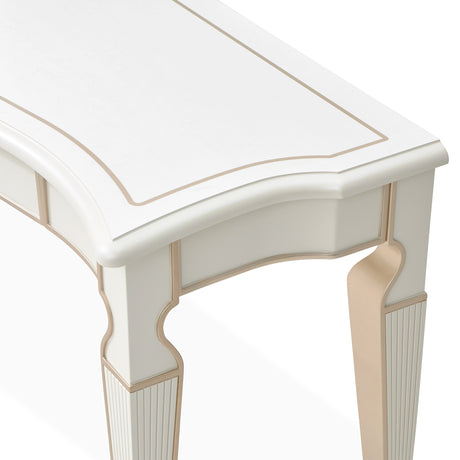 La Marisia Creamy Pearl Console Table from Michael Amini - Luna Furniture