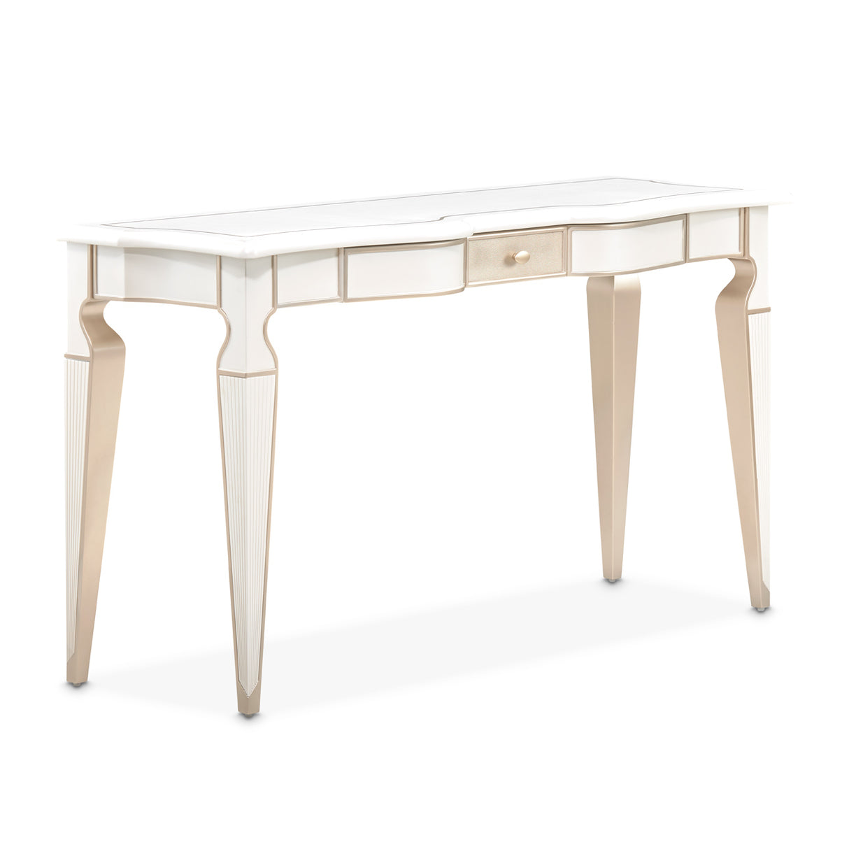 La Marisia Creamy Pearl Console Table from Michael Amini - Luna Furniture
