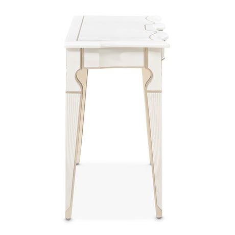 La Marisia Creamy Pearl Console Table from Michael Amini - Luna Furniture