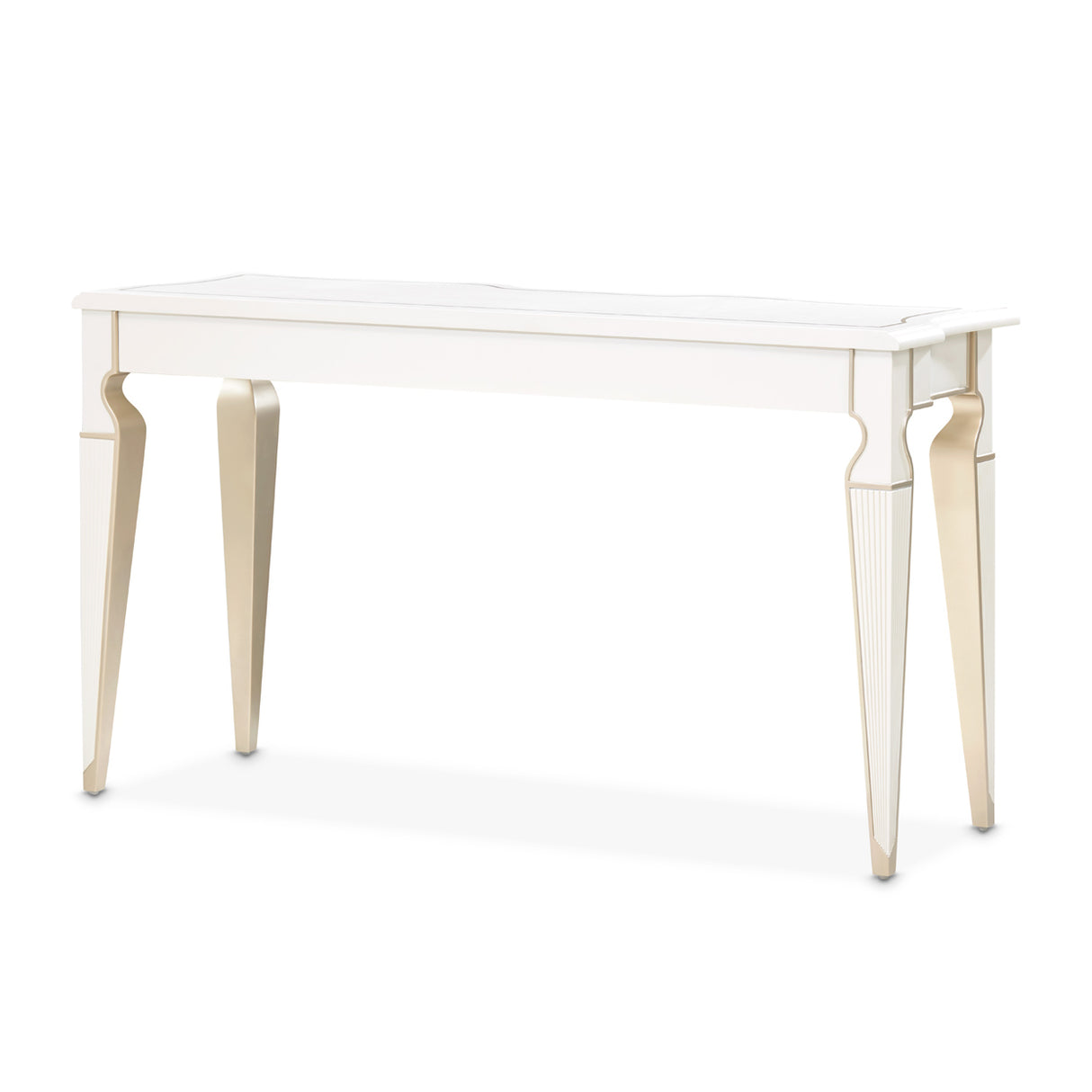 La Marisia Creamy Pearl Console Table from Michael Amini - Luna Furniture