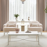 La Marisia Creamy Pearl Console Table from Michael Amini - Luna Furniture