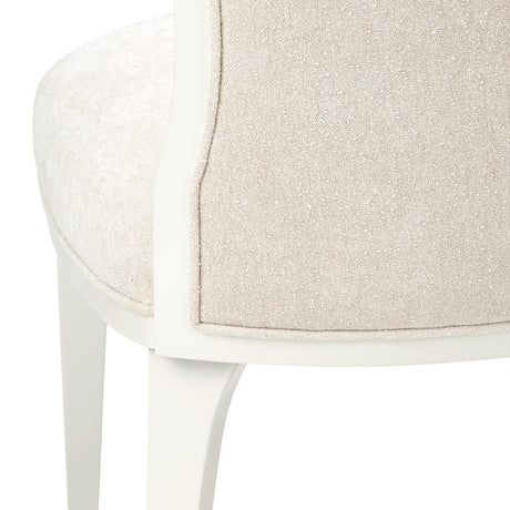 La Marisia Creamy Pearl Vanity Chair from Michael Amini - Luna Furniture