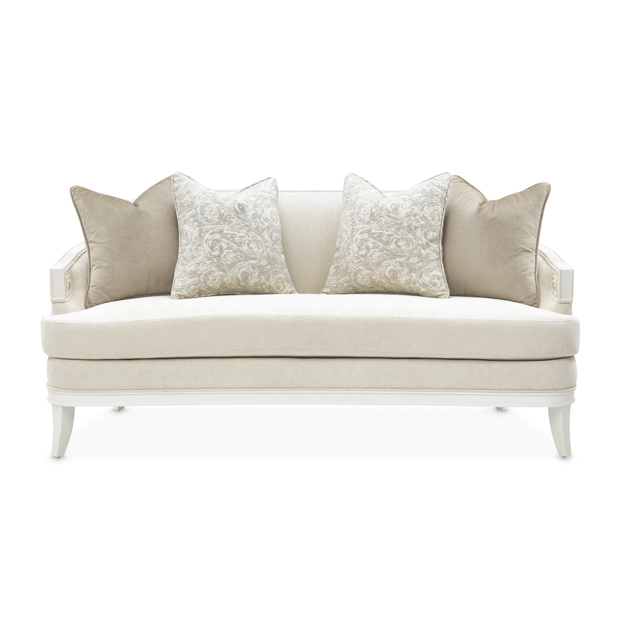 La Marisia Light Champagne Loveseat from Michael Amini - Luna Furniture