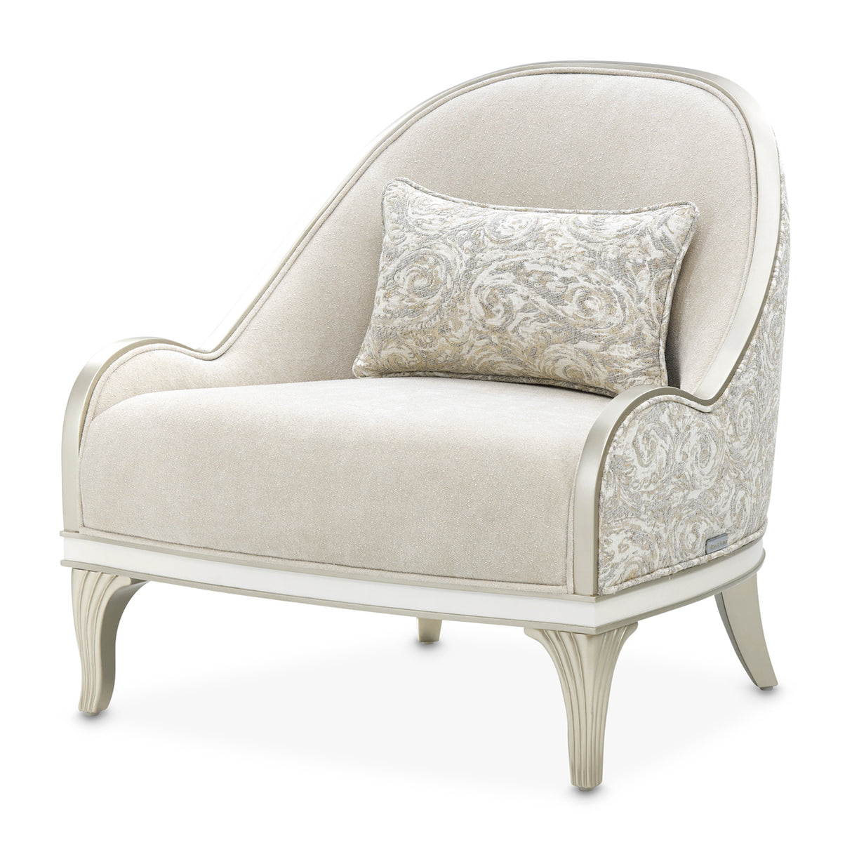 La Marisia Light Champagne Accent Chair from Michael Amini - Luna Furniture