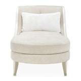La Marisia Light Champagne Chaise from Michael Amini - Luna Furniture