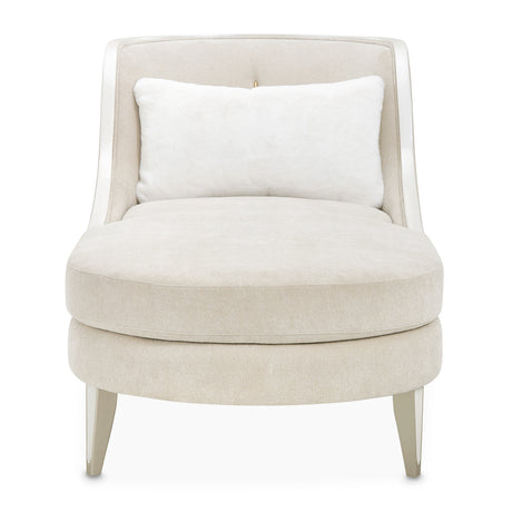 La Marisia Light Champagne Chaise from Michael Amini - Luna Furniture