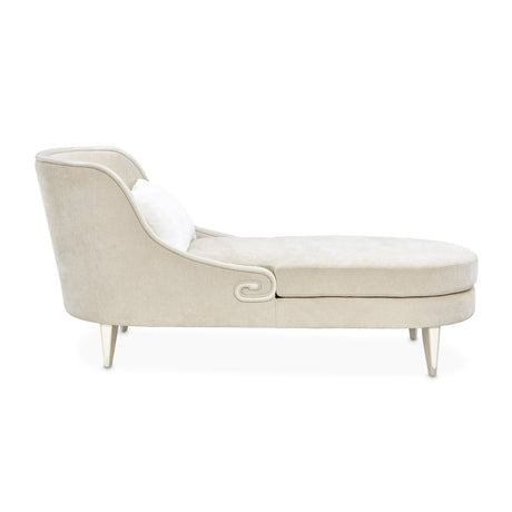 La Marisia Light Champagne Chaise from Michael Amini - Luna Furniture