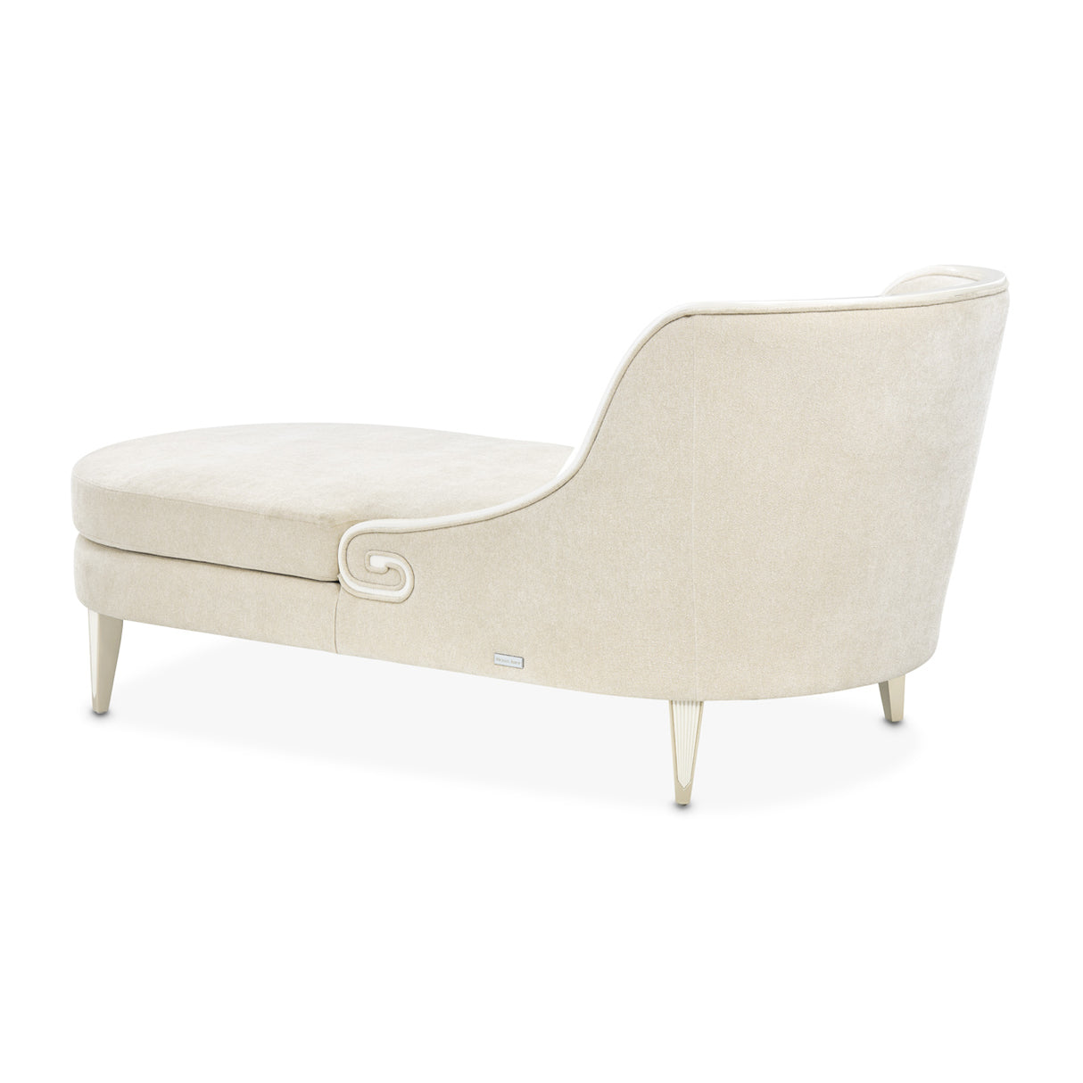 La Marisia Light Champagne Chaise from Michael Amini - Luna Furniture