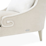 La Marisia Light Champagne Chaise from Michael Amini - Luna Furniture