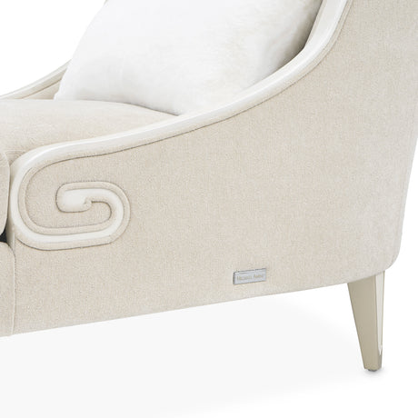 La Marisia Light Champagne Chaise from Michael Amini - Luna Furniture