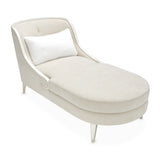 La Marisia Light Champagne Chaise from Michael Amini - Luna Furniture