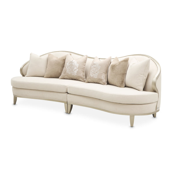 Camellia Field Caramel 2-piece Sofa - Cornsilk/champagne