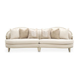 Camellia Field Caramel 2-piece Sofa - Cornsilk/champagne from Michael Amini - Luna Furniture