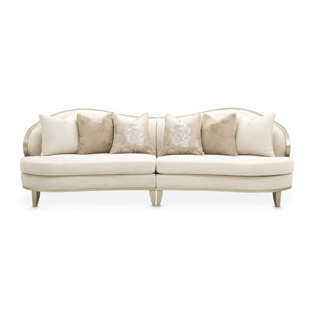 Camellia Field Caramel 2-piece Sofa - Cornsilk/champagne from Michael Amini - Luna Furniture