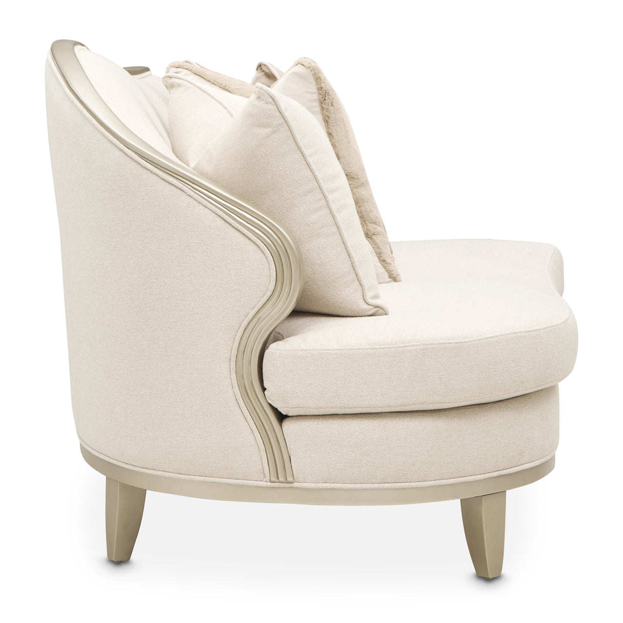 Camellia Field Caramel 2-piece Sofa - Cornsilk/champagne from Michael Amini - Luna Furniture