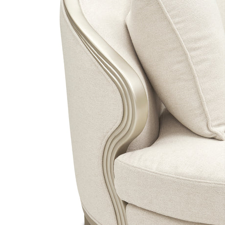 Camellia Field Caramel 2-piece Sofa - Cornsilk/champagne from Michael Amini - Luna Furniture