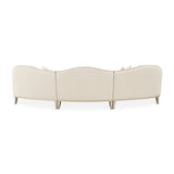 Camellia Field Caramel 3-piece Sofa - Cornsilk/champagne from Michael Amini - Luna Furniture