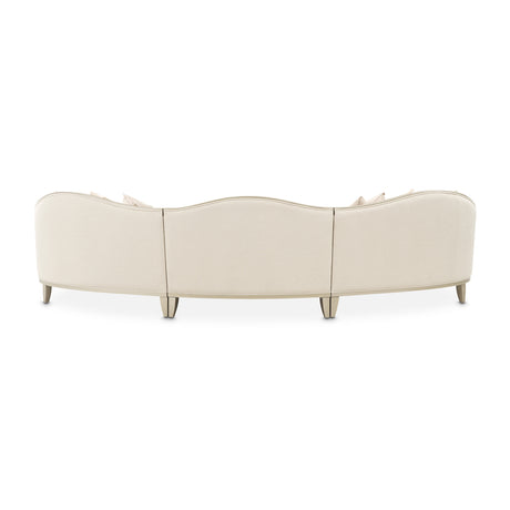 Camellia Field Caramel 3-piece Sofa - Cornsilk/champagne from Michael Amini - Luna Furniture