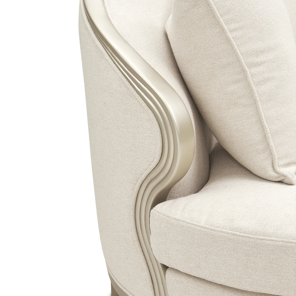 Camellia Field Caramel 3-piece Sofa - Cornsilk/champagne from Michael Amini - Luna Furniture